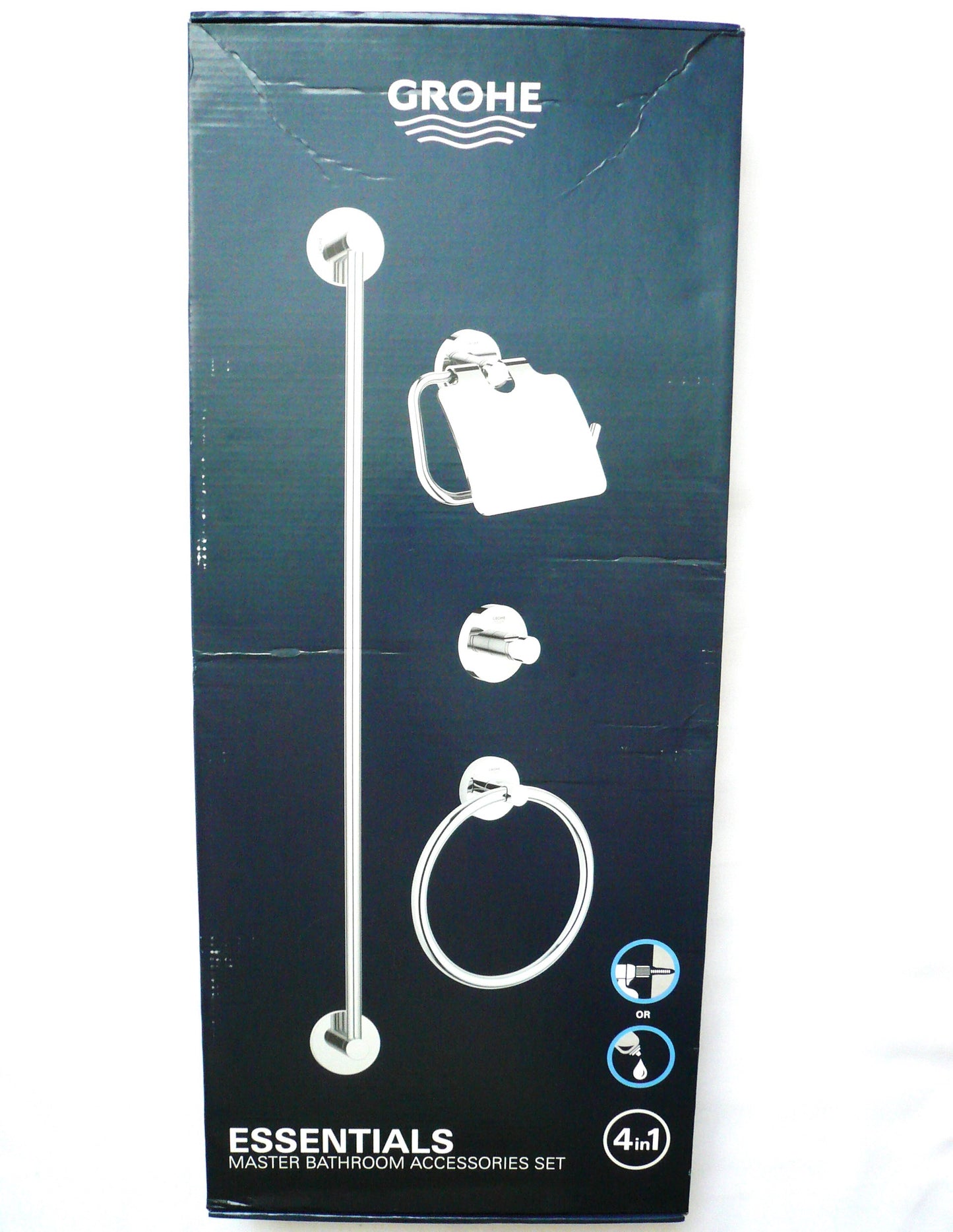 Grohe Essentials 40776001 Master bathroom accessories set 4-in-1
