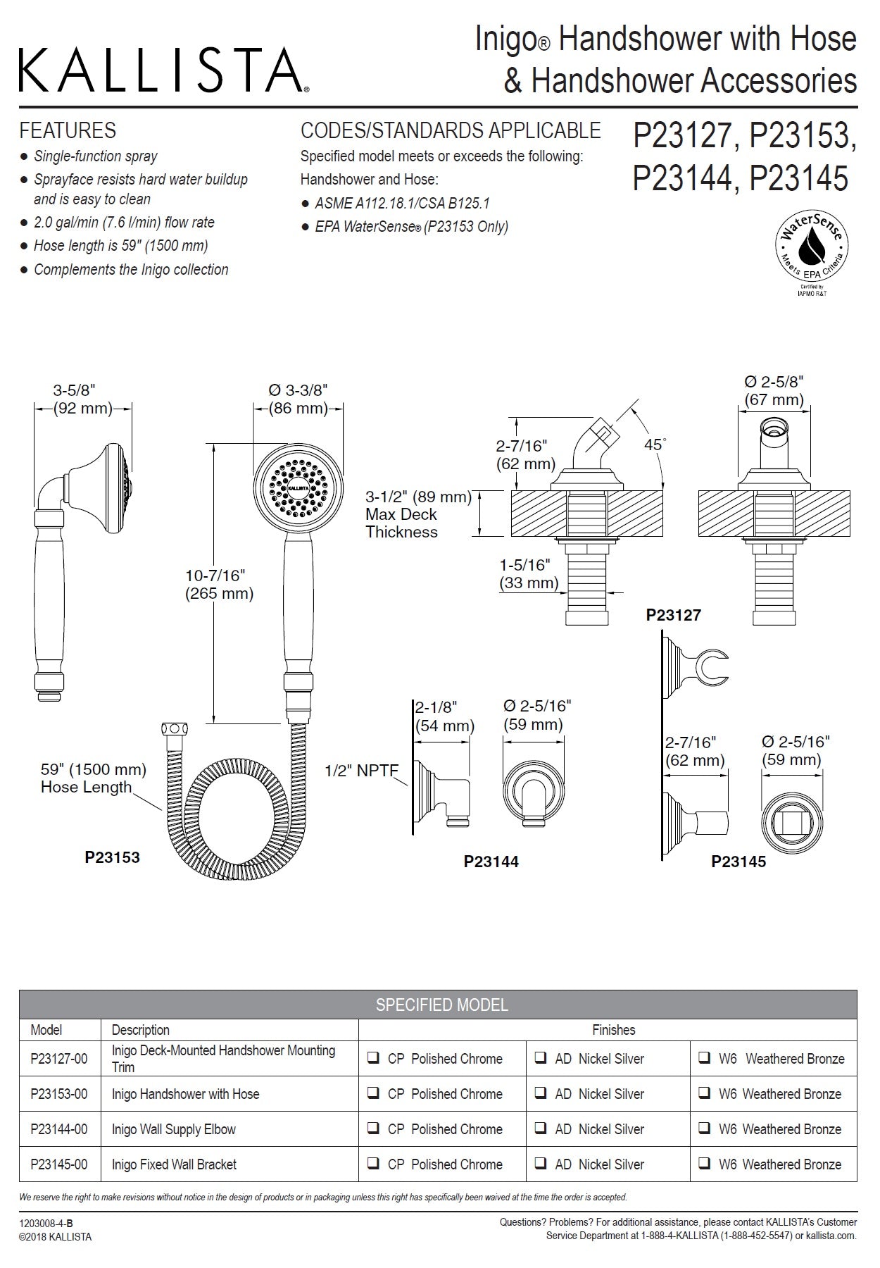 Kallista Inigo P23144-00-CP Wall Supply Elbow 1/2" NPTF