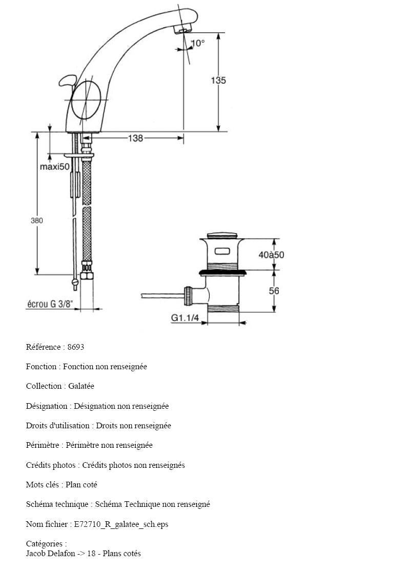 Kohler Galatée K-8693K-CP dual oval handles lavatory faucet w/pop-up drain. in Chrome Finish