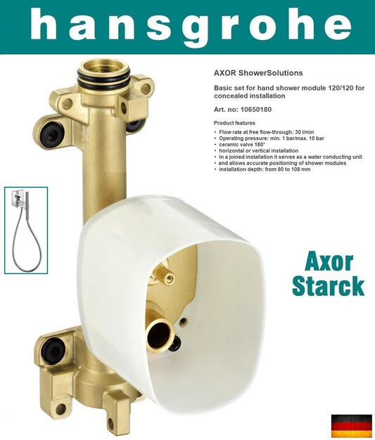 Hansgrohe Axor Starck 10650180 basic set for hand shower module 120/120