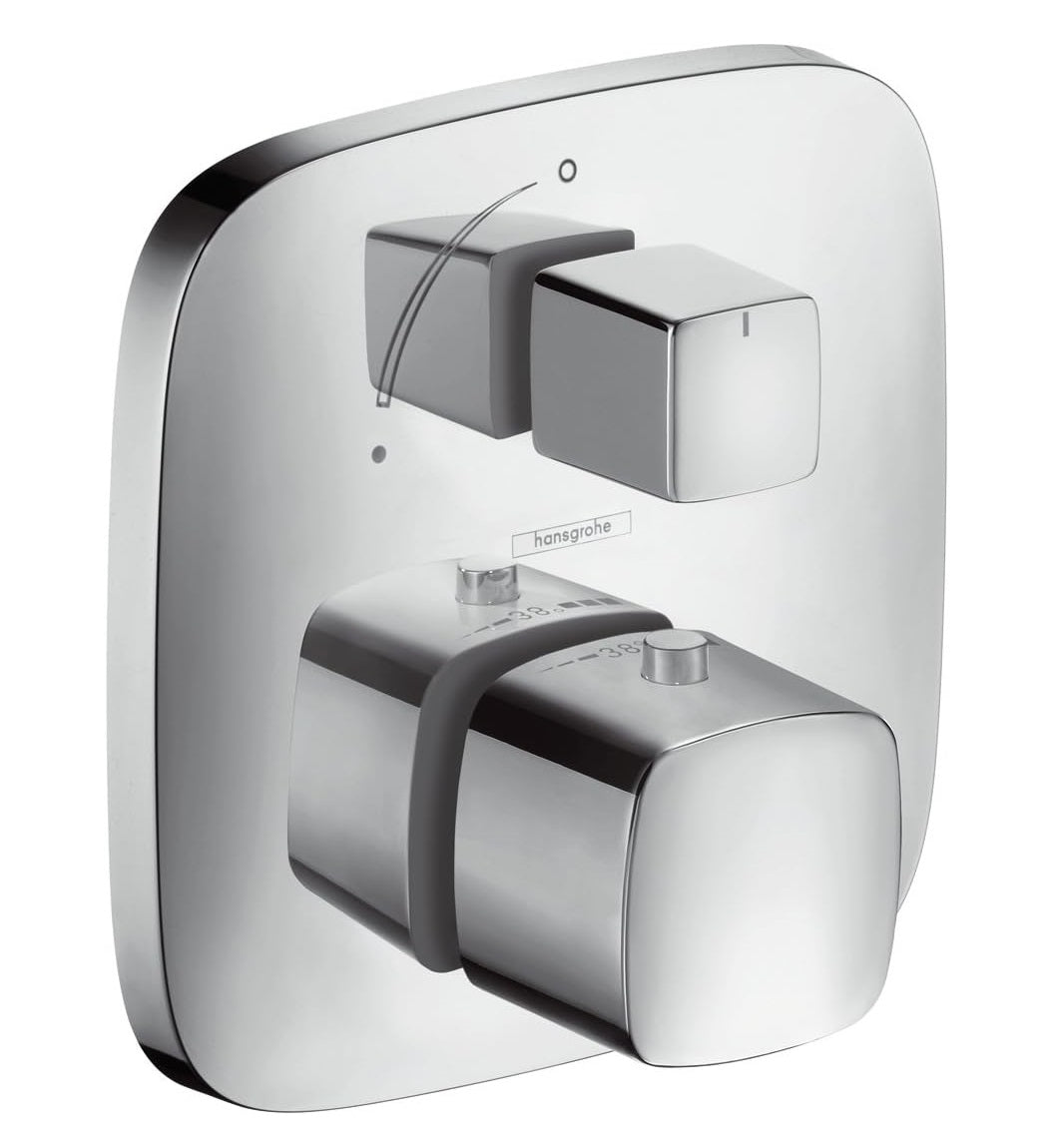 Hansgrohe PuraVida 15775000 concealed thermostatic mixer w/shut-off valve