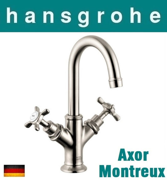 Hansgrohe AXOR Montreux 16505820 two cross handles basin mixer w/waste set