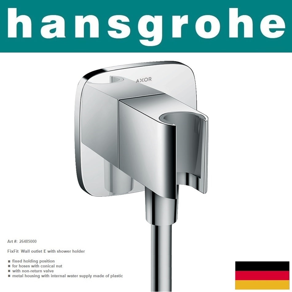 Hansgrohe FixFit Porter E 26485000 wall outlet E w/shower holder