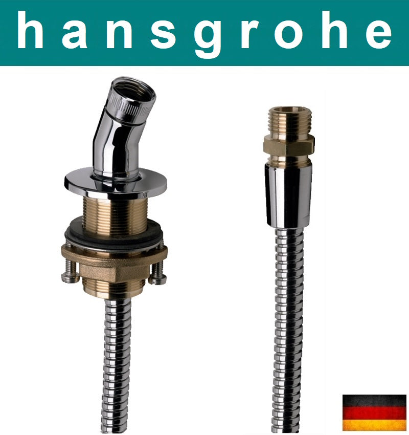 Hansgrohe 28307000 Rim-mounted Shower Holder w/Hose Guide & 2M Hose