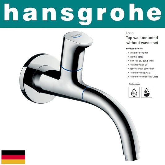 Hansgrohe Focus 31131000 W.M pillar tap for cold water