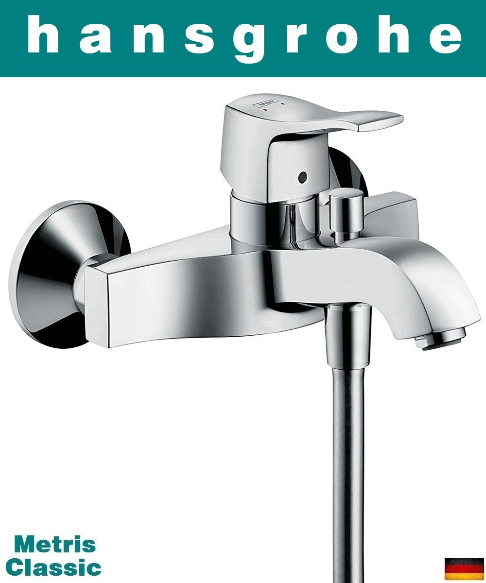 Hansgrohe Metris Classic 31478000 Single Lever Bath & Shower Mixer ...