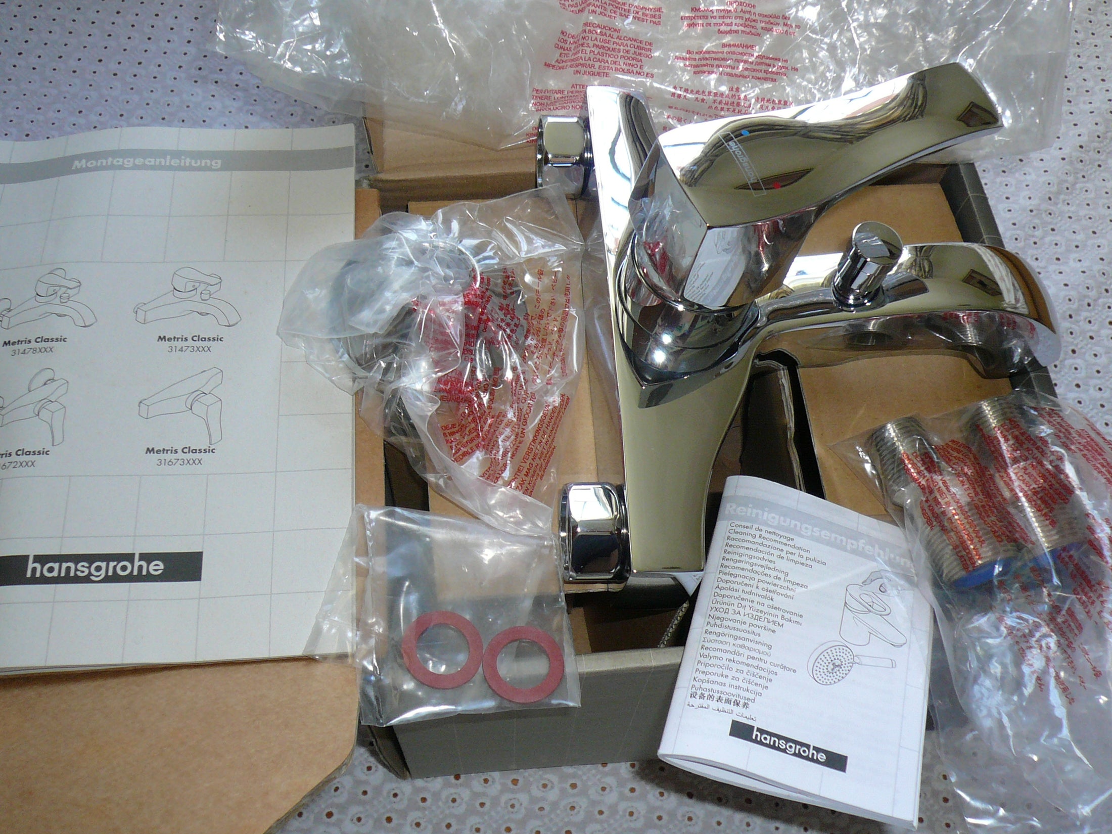 Hansgrohe Metris Classic 31478000 Single Lever Bath & Shower Mixer ...