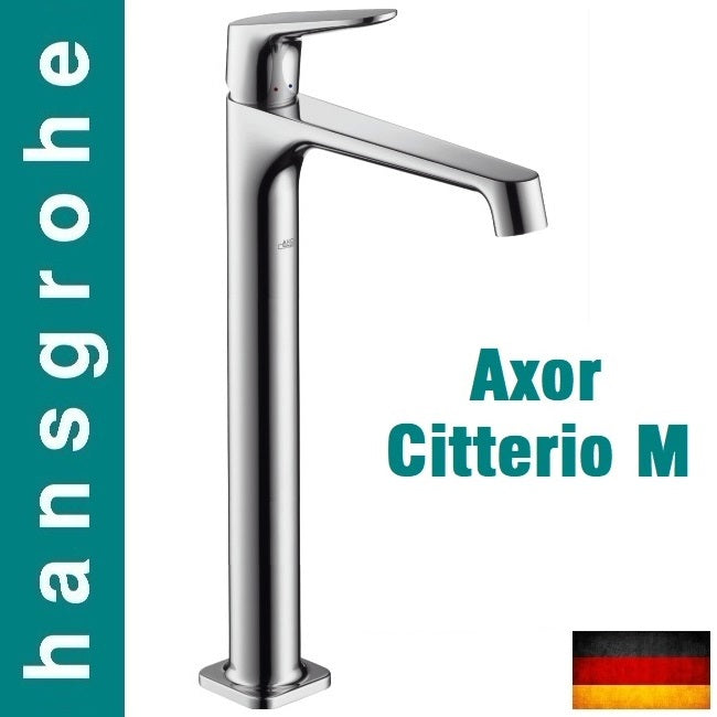 Hansgrohe Axor Citterio M 34120000 Tall single lever sink mixer w/pop-up waste set