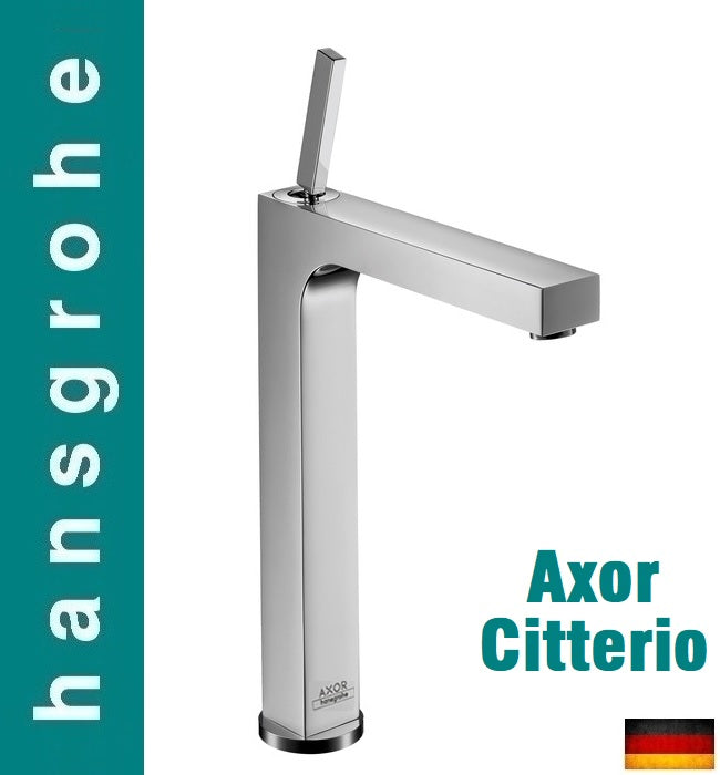 Hansgrohe Axor Citterio 39020000 Tall single lever sink mixer w/pop-up waste