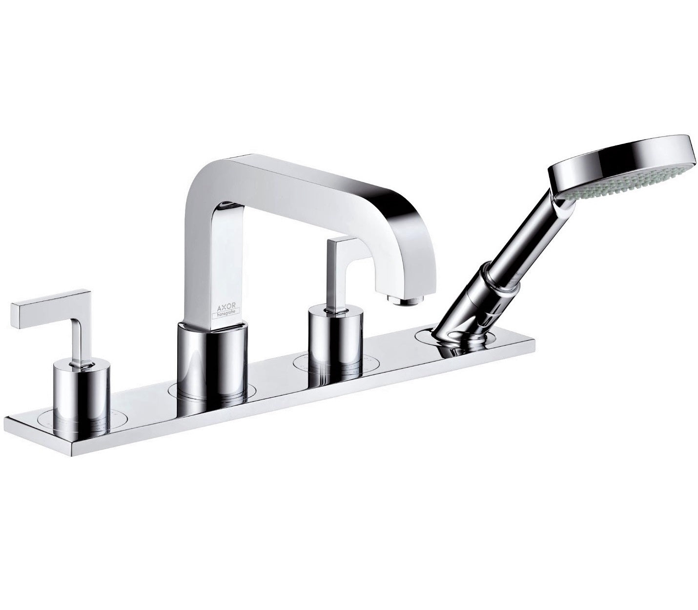 Hansgrohe AXOR Citterio 39444000 4-Hole Bath Mixer w/Plate & Lever Handles