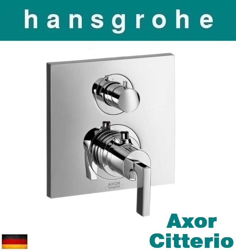 Hansgrohe Axor Citterio 39700000 W.M Thermostatic Mixer w/Shut-off valve in Chrome Finish