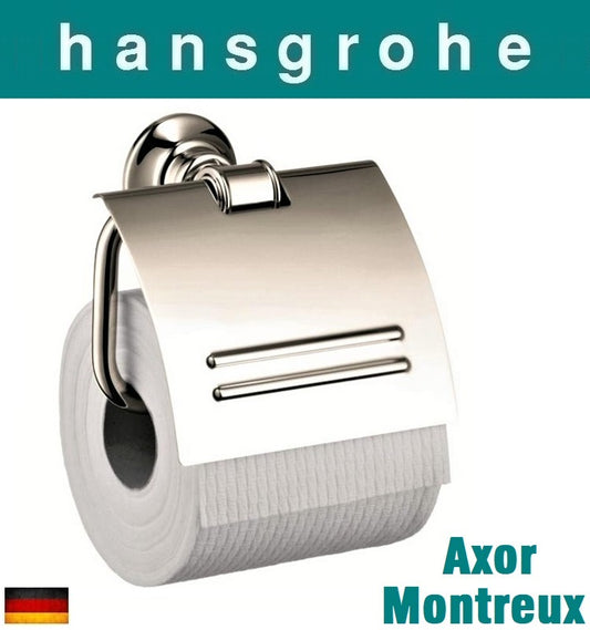 Hansgrohe Axor Montreux 42036830 Toilet Paper Holder w/Cover in Polished Nickel Finish