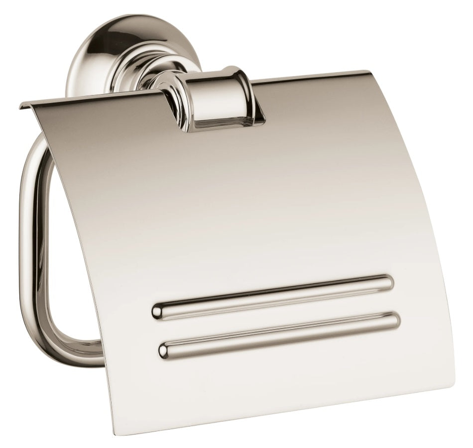 Hansgrohe Axor Montreux 42036830 Toilet Paper Holder w/Cover in Polished Nickel Finish