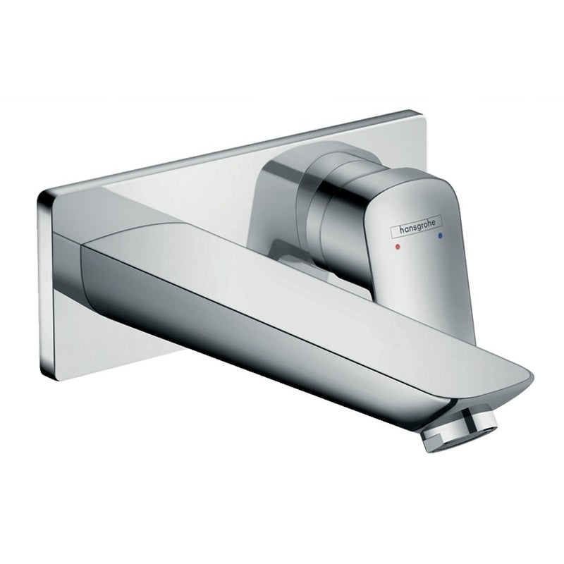 Hansgrohe Logis 71220000 WM single lever basin mixer w/spout 195mm+waste set