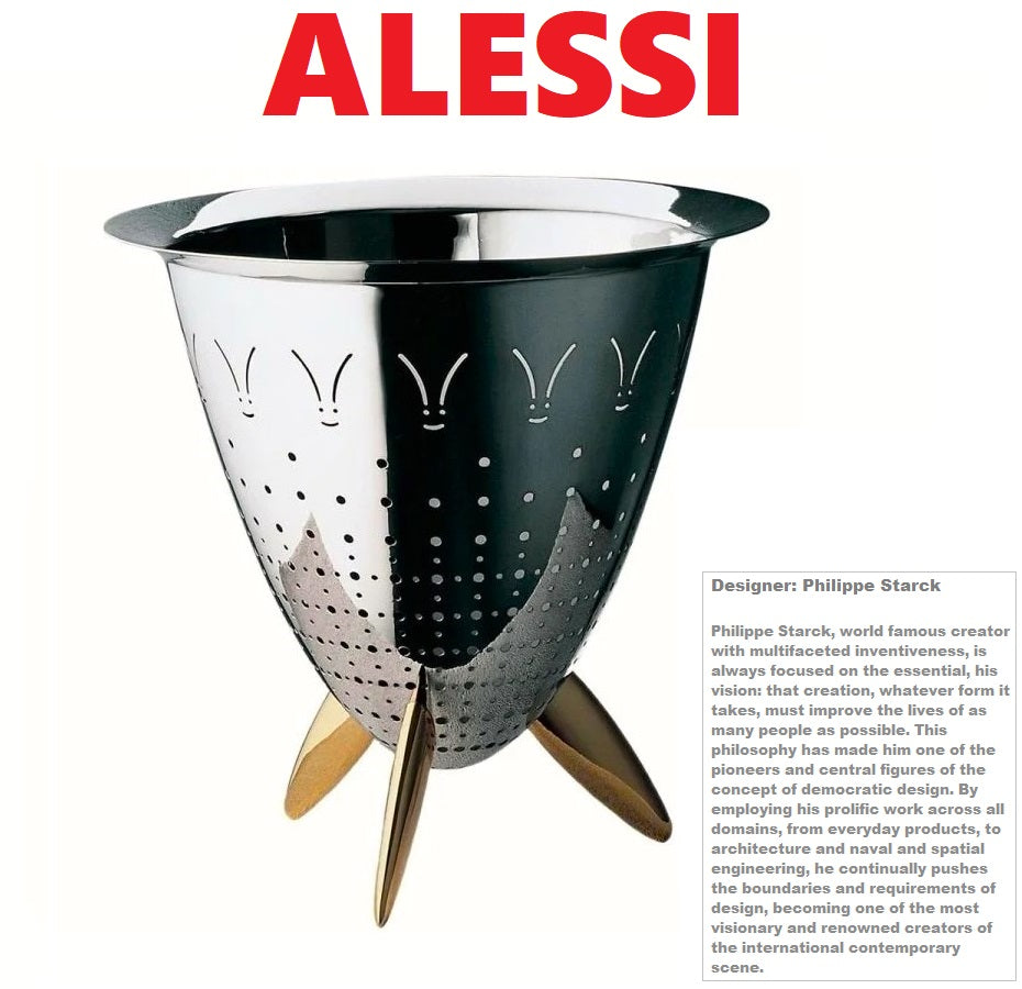 ALESSI 90025 M - MAX LE CHINOIS SCOLATOIO IN MINIATURA Ø8.5/H10_ by Philippe Starck