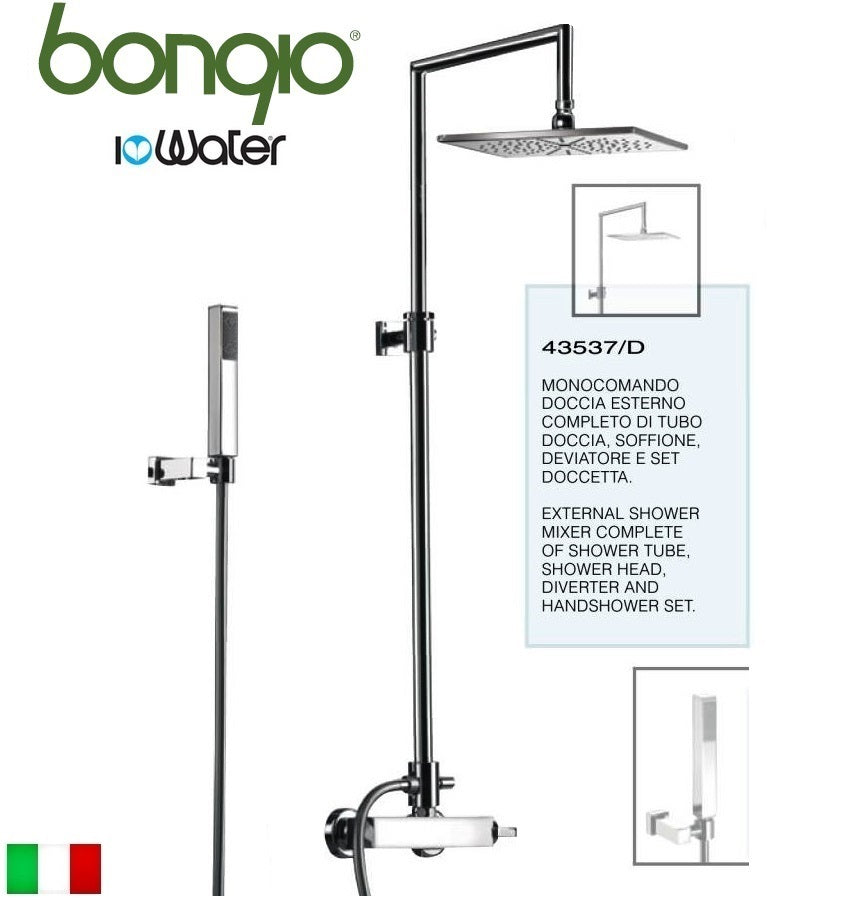 Bongio "Domino" 43537CR0D Shower mixer complete set