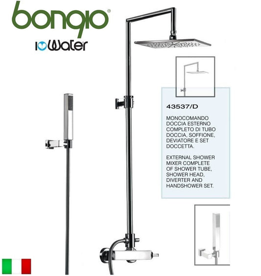 Bongio "Domino" 43537CR0D Shower mixer complete set