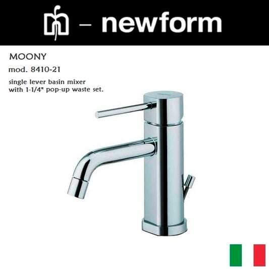 Newform "Moony" 8410 Single lever basin mixer w/pop-up waste