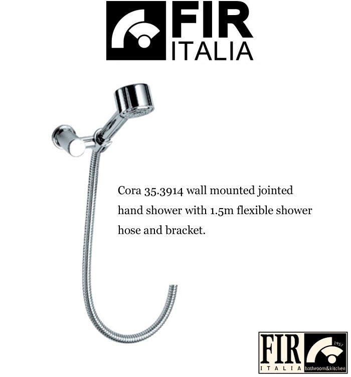 FIR "Cora" 35391421000 W.M HandShower W/Shower Bracket & Flexible Shower Hose