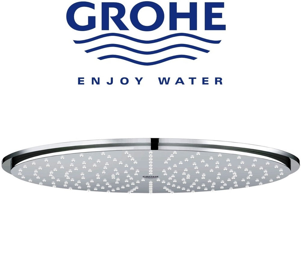 Grohe 27477000 Rainshower Cosmopolitan head shower 310mm w/Grohe 27488000 shower arm 275mm in Chrome Finish