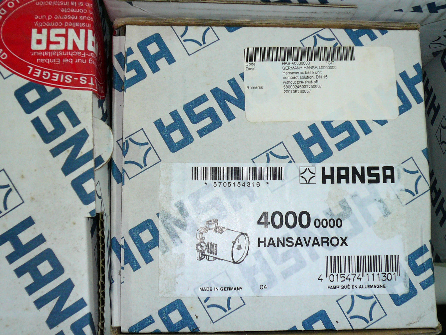 Hansa "Hansavarox" 40000000 Concealed Body for Bath & Shower Faucet