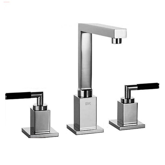 Hansa Hansaquadris-Art 50042202 2-Lever Hdls Basin Mixer w/Pop-up Waste Set. in Chrome Finish
