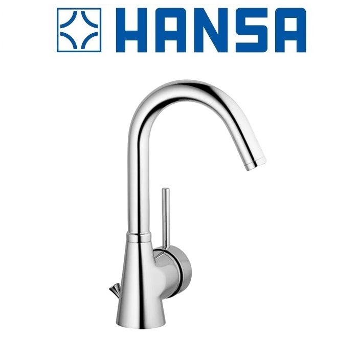 HANSADESIGNO 51032201 single lever swivel spout basin mixer w/pop-up waste