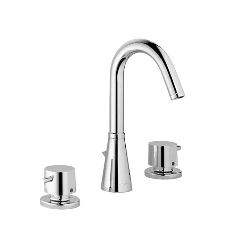 HANSADESIGNO 51052102 Three Hole High-Arc Swivel Spout Basin Mixer w/Pop-up Waste