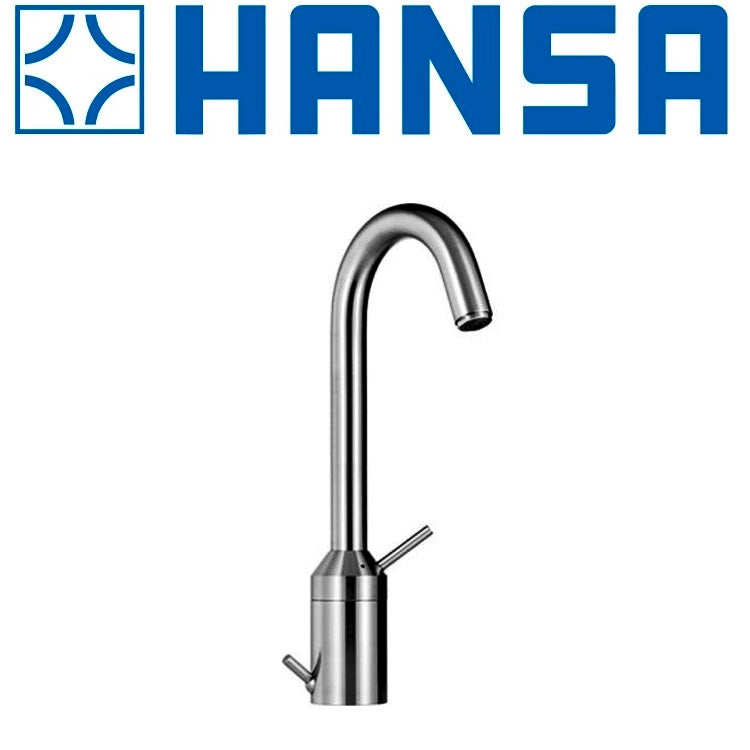 HANSACHRONO 5277220396 high-grade stainless steel basin mixer w/pop-up waste