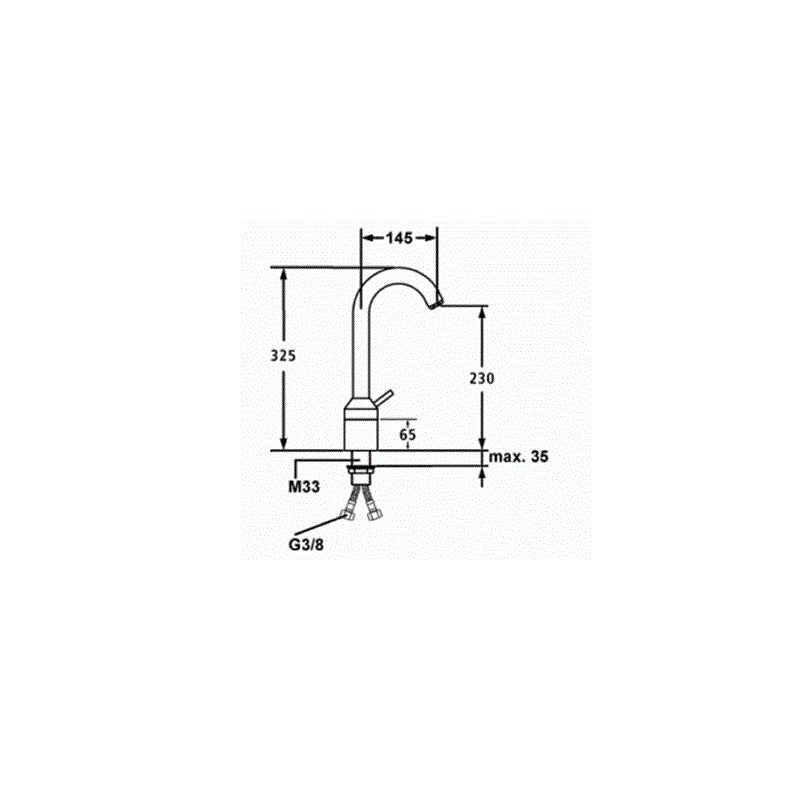 HANSACHRONO 5278220396 high-grade stainless steel basin mixer