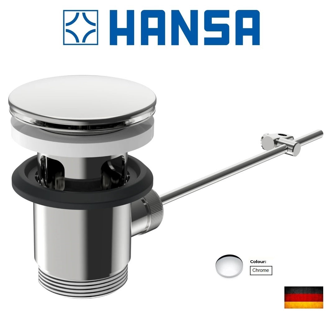 HANSA 59911441 metal pop-up waste w/plug for Hansa basin or bidet faucets