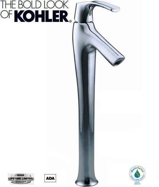 Kohler Symbol K-19909-4-CP Tower Single-Handle Bathroom Sink Faucet