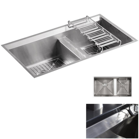 Kohler 8 Degree™ K-3672-NA 33" Double-Bowl Undermount 16-gauge S.Steel Kitchen Sink