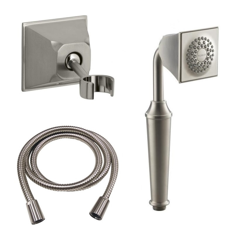 Kohler Memoirs K-419/K-422/K-9514 HandShower w/Bracket+Shower Hose in Brushed Nickel