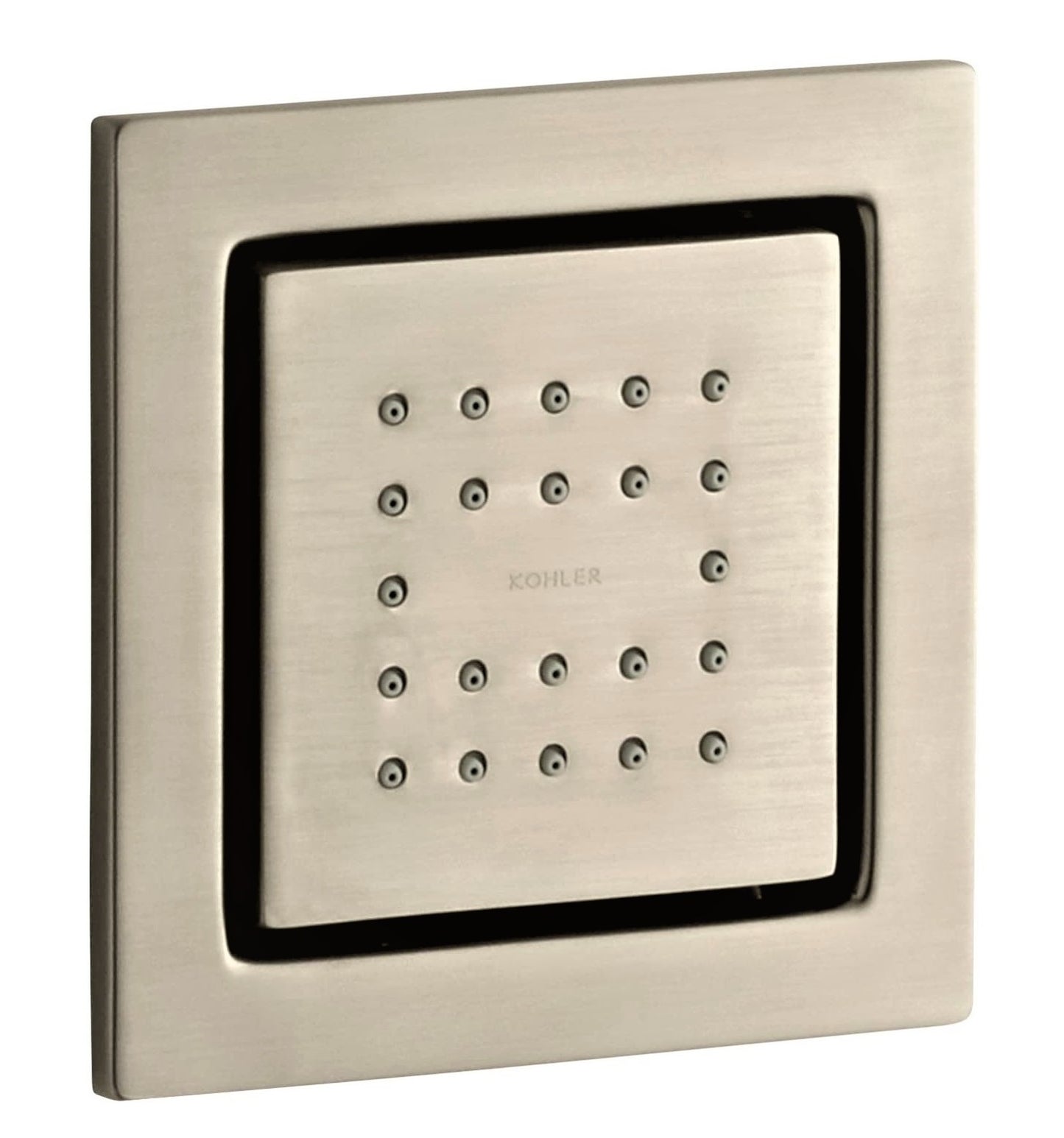 Kohler WaterTile K-8003-BV Square 22-nozzle body spray w/stimulating spray
