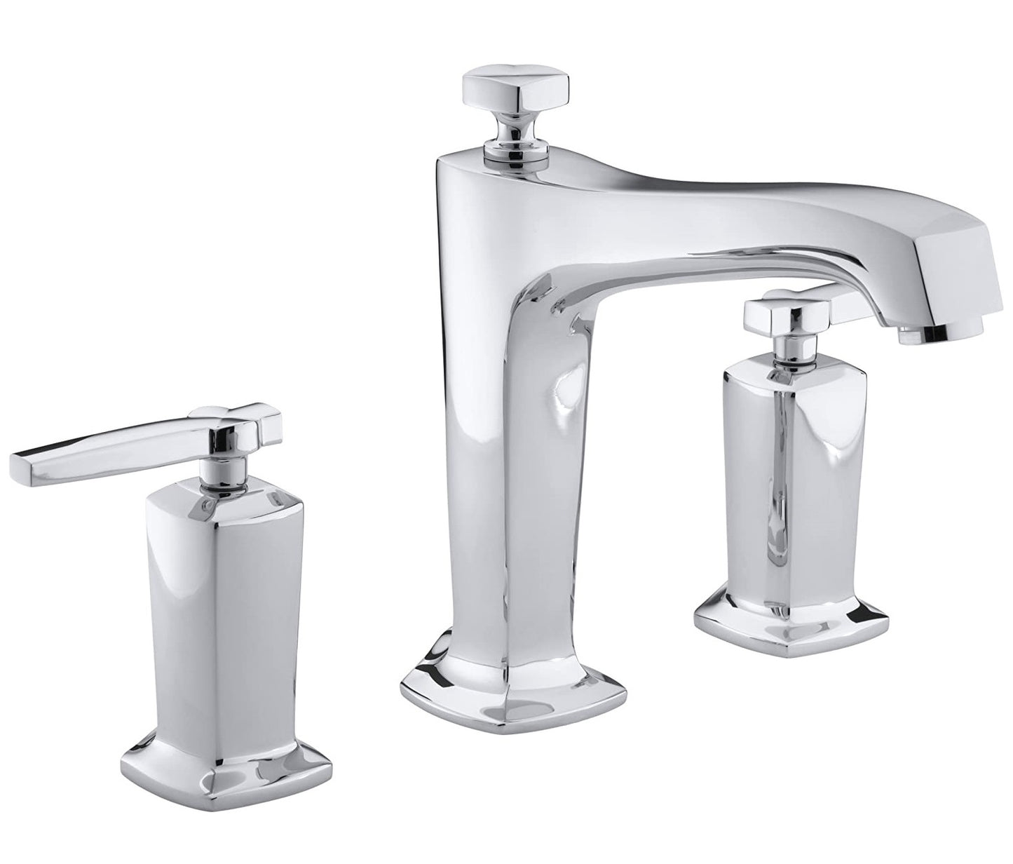 KOHLER Margaux K-T16237-4-CP Deck Mount Bath Faucet Trim w/Lever Handles