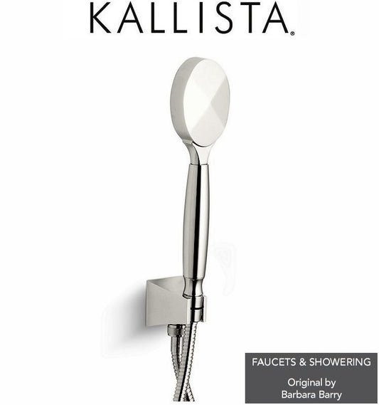 KALLISTA 2Pcs of Glamour by Barbara Barry P21538-IV-CP of Straight Handshower Chrome Ivory