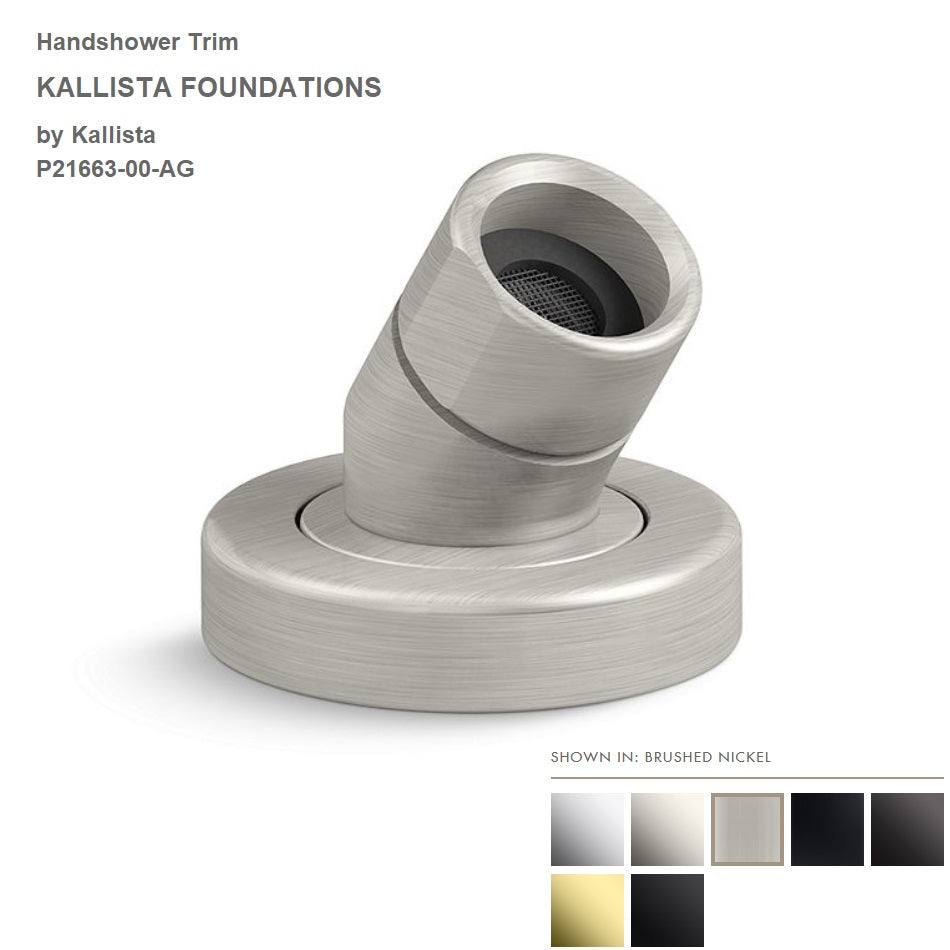 Kallista P21663-00-AG Bath/Deck-Mount Handshower Trim in Brushed Nickel