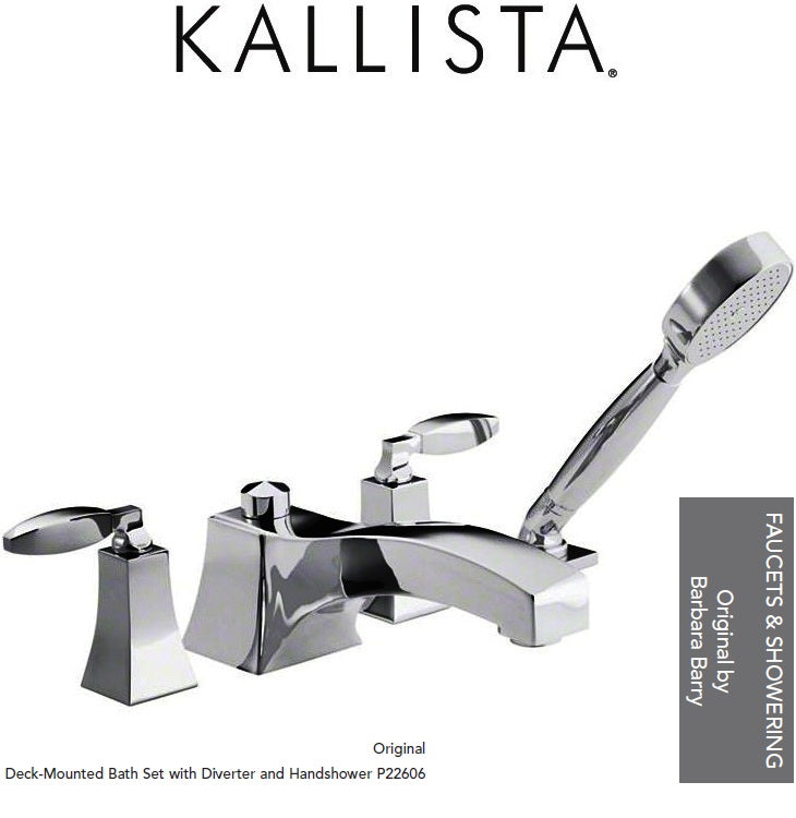 Kallista Barbara Barry P22606-LV-CP D.M Lever Handle Bath Set w/Hand Shower