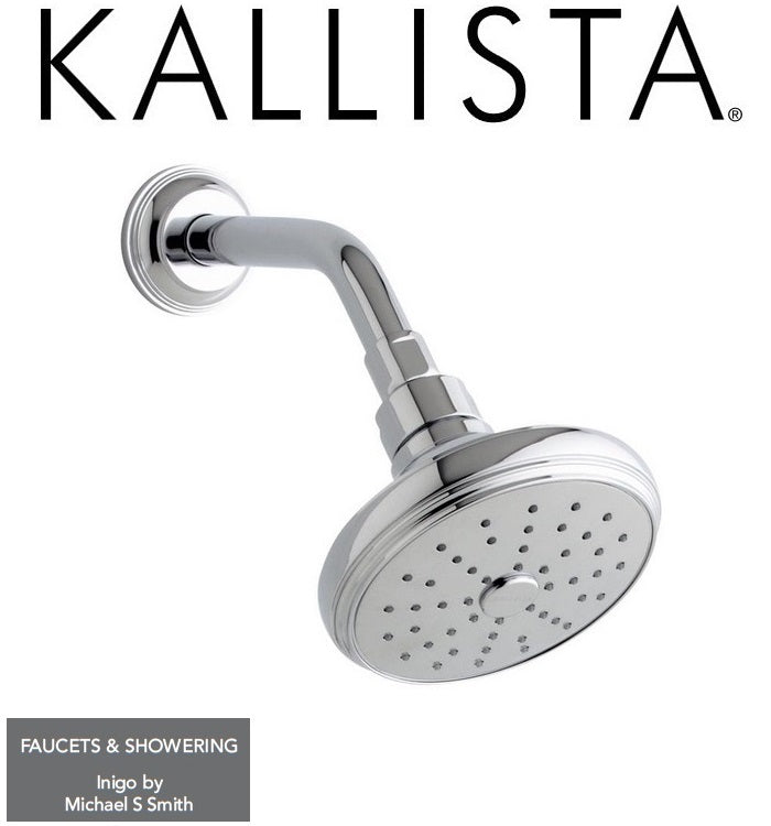 Kallista INIGO by Michael S Smith P23471-00-CP Air-Induced 2.0GPM Showerhead w/Arm