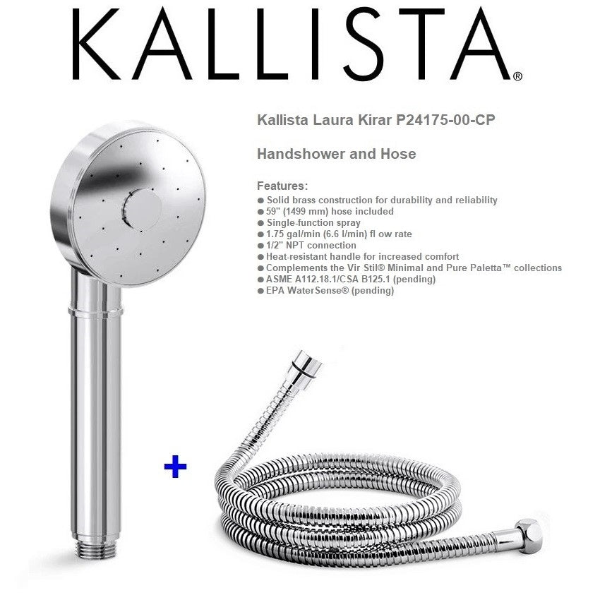 Kallista Laura Kirar P24175-00-CP Handshower w/59" Shower Hose