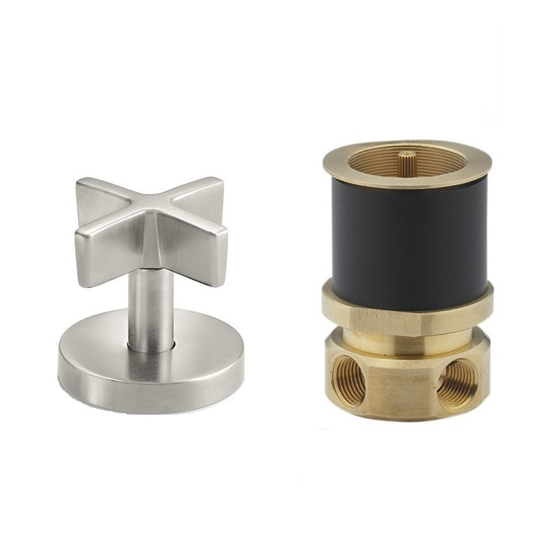 Kallista "One" P24420-CR-AD Cross Handle Diverter w/P29515-00-NA Diverter Valve