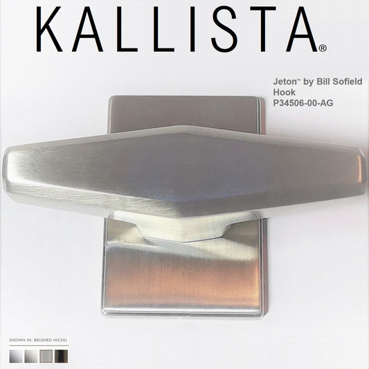 Kallista Jeton P34506-00-AG Robe Hook in Brushed Nickel