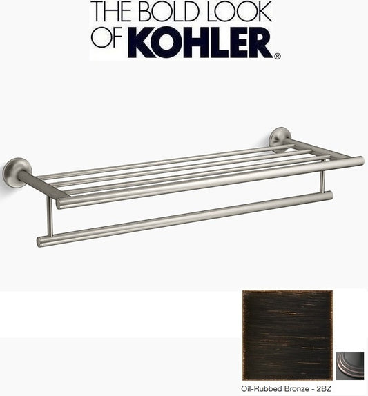 Kohler Coralais K-13448T-ZZ-2BZ 24" Double Towel Shelf in Oil-Rubbed Bronze