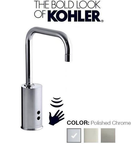 Kohler Touchless K-13473T-CP Gooseneck Lavatory Faucet(Cold) w/Drain