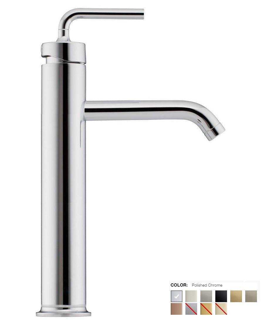 Kohler Purist K-14404T-4A-CP Single Lever Tall Lavatory Faucet w/Touch-Activated Drain