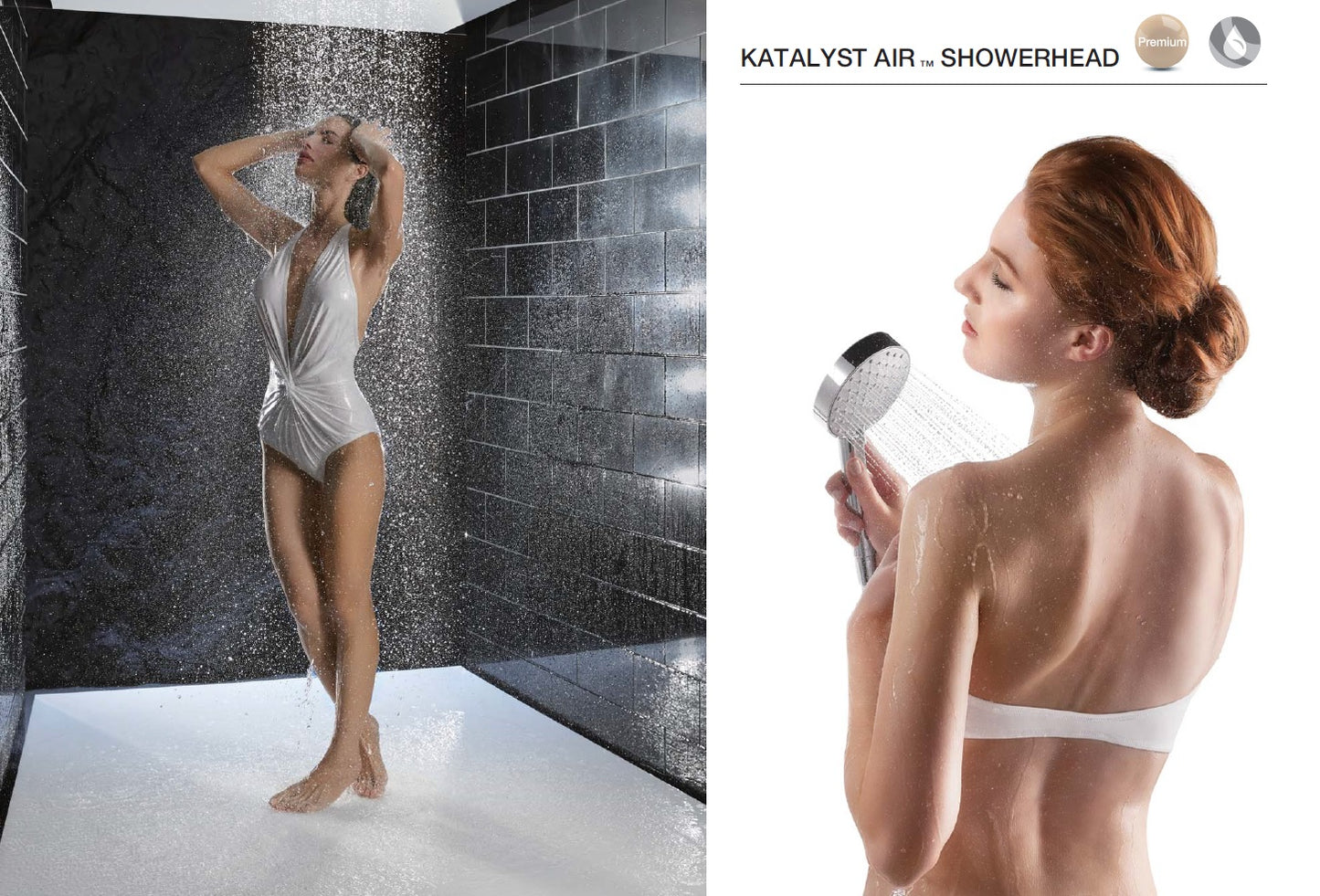 Kohler  Katalyst® Air K-18360T-BN Contemporary Square 8" Rain Showerhead in Brushed Nickel Finish