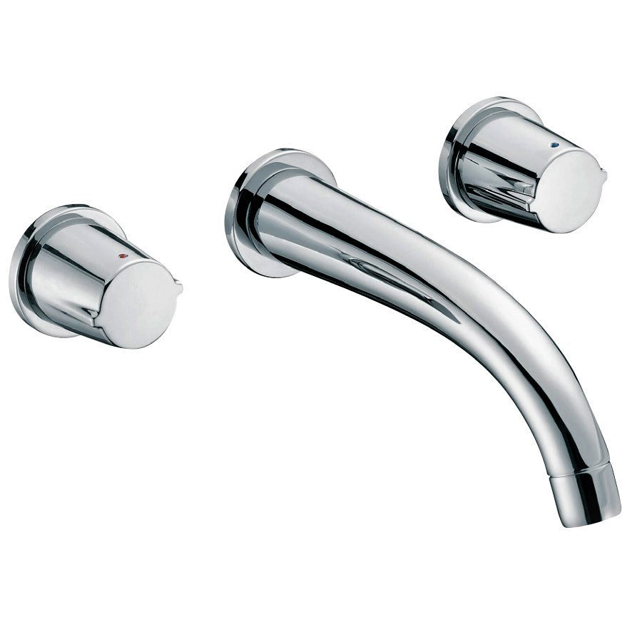 Kohler Elevation K-18872K-CP Recessed Dual-Handle Lavatory Faucet w/Drain