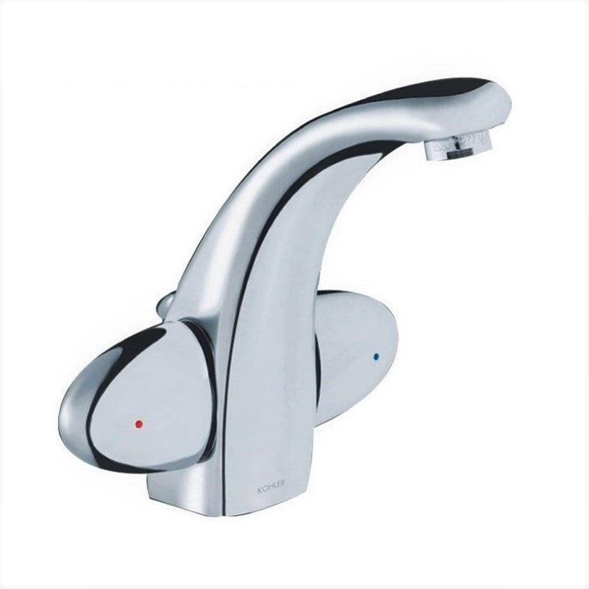 Kohler Galatée K-8693K-CP dual oval handles lavatory faucet w/pop-up drain. in Chrome Finish