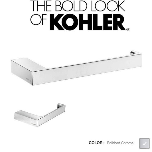 Kohler Strayt K-9124T-CP W.M Towel Ring Size:220x90x24mm